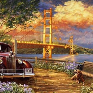 Suspension Bridge Paint by Diamonds