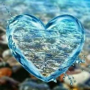 Water Heart Diamond Painting Kit