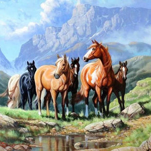 Wild Horses Diamond Painting Kit