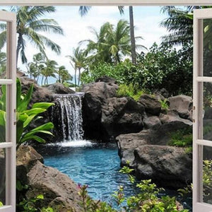 Window to Waterfall Diamond Painting Kit