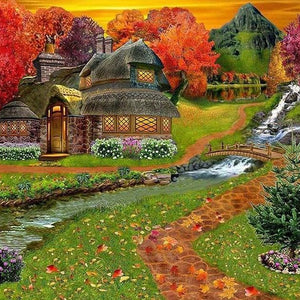 Landscape Round Drill Painting Kit