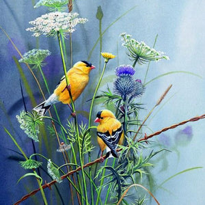 Yellow Birdies Diamond Painting Kit