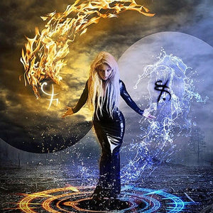 Yin and Yang Art Paint by Diamonds