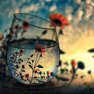 Flowers In Cup illusion Diamond Painting