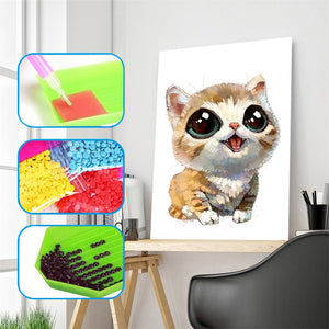 Cute Naughty Cat Diamond Painting