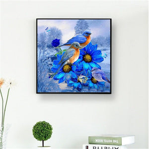 Birds And Flowers Diamond Painting