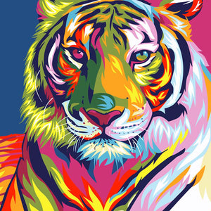 Tiger Colorful Diamond Painting