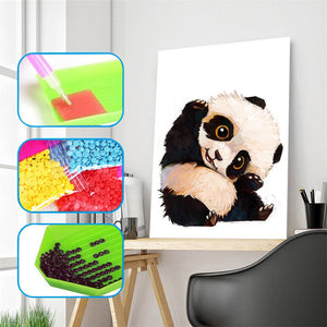 Cute Playing Panda Diamond Painting