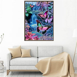 Butterflies And Flowers Diamond Painting