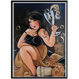 Fat Woman Cheers Diamond Painting