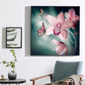Dream Butterflies And Flowers Painting