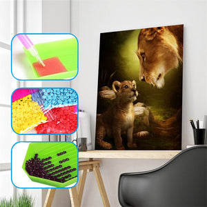 Lion Family Painting