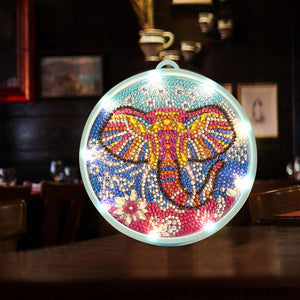 Colorful Elephant Head Beautiful Painting