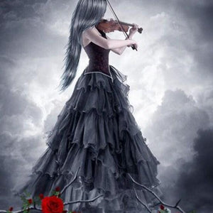violinist Girl Diamond Painting Kit